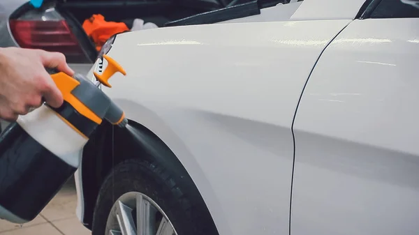 Protección de pintura del coche, proteger la instalación de recubrimiento —  Fotos de Stock