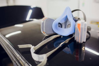 Solunum inşaat bir araba üzerinde çalışmak için