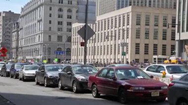 New york, New york, Usa. 2 Eylül 2016: Boş Brooklyn Köprüsü, sabahları merkezi perspektif