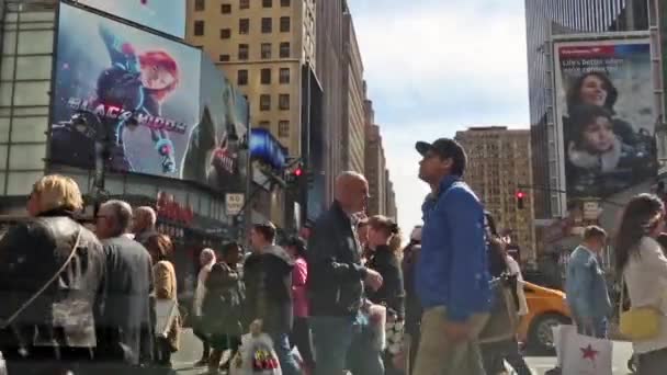 New York New York Usa September 2016 Manhattan Street Scène — Stockvideo
