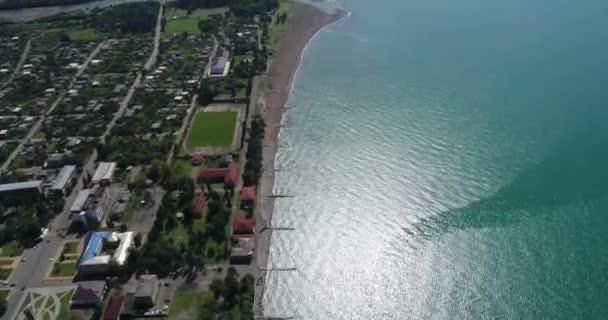 Cidade do resort vista aérea Gagra, Abkhazia, Geórgia — Vídeo de Stock