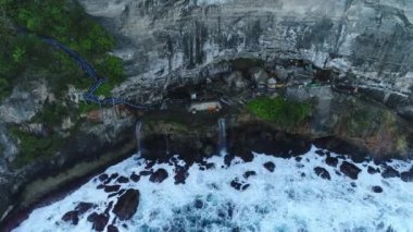 Suwehan plaj Nusa Penida Adası'nda. Bali, Endonezya