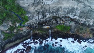 Suwehan plaj Nusa Penida Adası'nda. Bali, Endonezya