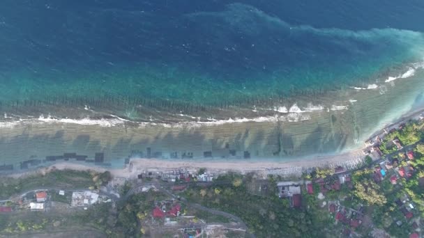 Suwehan Пляжі Нуса Пеніда Острові Балі Індонезія — стокове відео