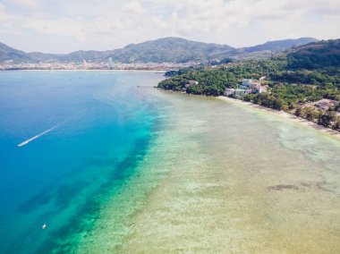 Patong görünümünden Tri Trang beach üstten görünüm