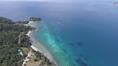 Patong görünümünden Tri Trang beach üstten görünüm