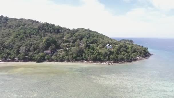 Patong vista desde la playa de Tri Trang vista superior — Vídeos de Stock