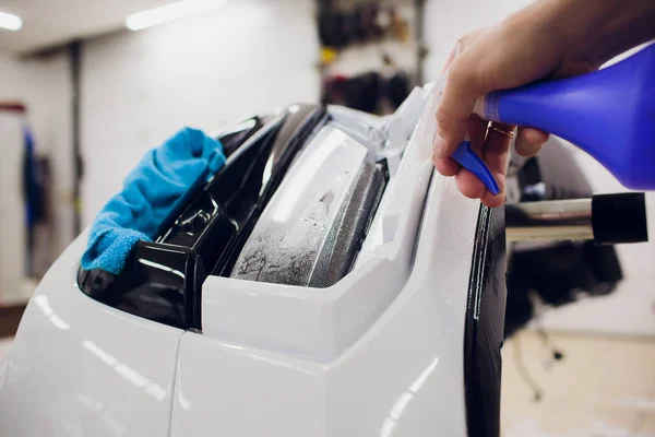 Protección de pintura del coche, proteger la instalación de recubrimiento — Foto de Stock