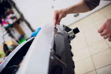 Araba boya koruma, kaplama yükleme oyma bıçağı korumak