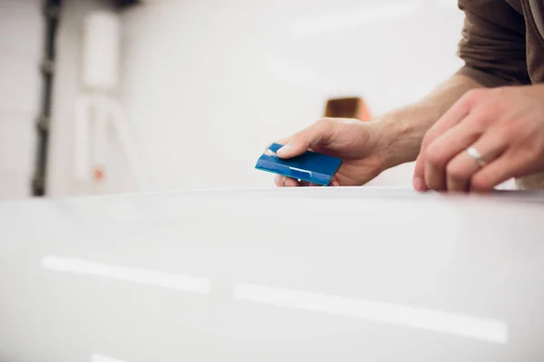 Protección de pintura del coche, proteger la instalación de recubrimiento — Foto de Stock