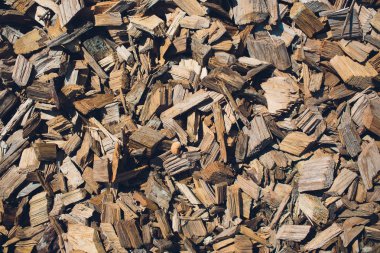 Closeup ahşap fiş ya da hurda ahşap veya ahşap kabuk pişmiş olarak dokulu ve arka plan yüzeyi