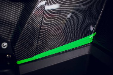 Araba Atv kaydırma uzmanları araç yeşil vinil film veya folyo ile sarma