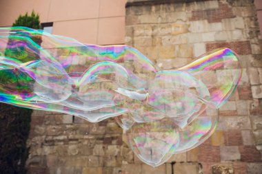 Belediye Binası karşı sabun köpüğü. Barselona.