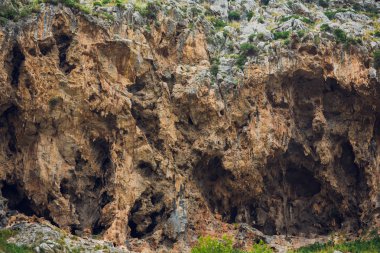 Güzel defne plaj turkuaz Karadeniz Dağları, Cala Sa Calobra. Mayorka. Balear Adaları. İspanya.