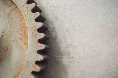 Metalik Rusty endüstriyel makine parçaları closeup fotoğraf.