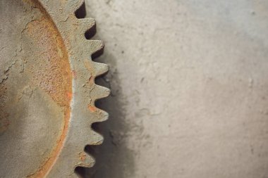 Metalik Rusty endüstriyel makine parçaları closeup fotoğraf.