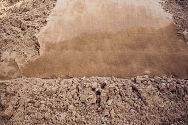 metin için bir karton parçası yer