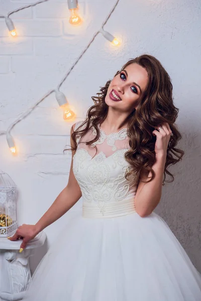 Sposa Abito Sposa Bianco Matrimonio Amore Donna Ragazza — Foto Stock