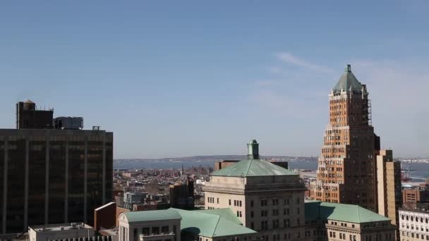 New York, New York, États-Unis. 2 septembre 2016 : New York vue de la circulation de haut — Video