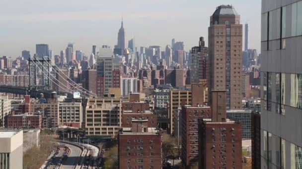 New York, New York, États-Unis. 2 septembre 2016 : New York vue de la circulation de haut — Video