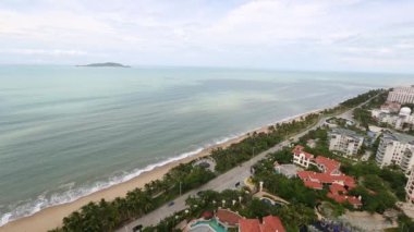 Panorama city Park Luhuitou. Sanya, Hainan, Çin.