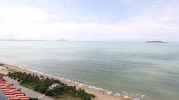 Panorama de la ciudad del parque Luhuitou. Sanya, Hainan, China . — Vídeo de stock