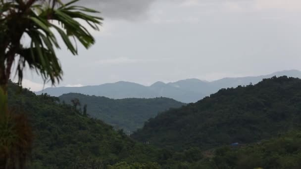 Тропічний гірський хребет — стокове відео