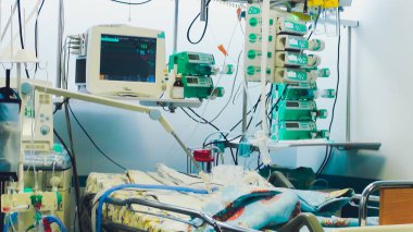 Yeni doğan masum babys İnkübatörler Kadın Doğum ve Kadın Hastalıkları Hastanesi uyku.