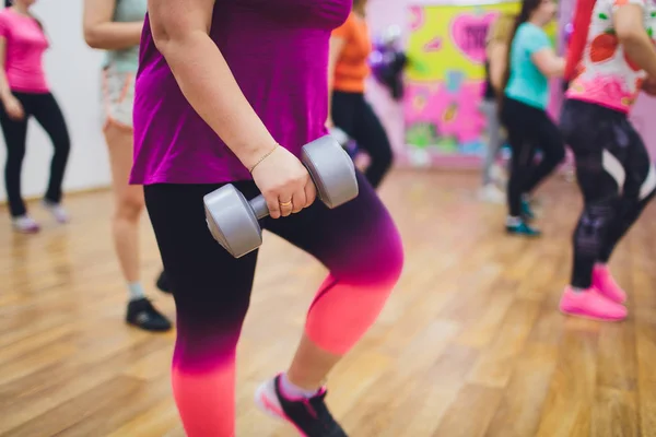 Fitness, sport, training, gym and lifestyle concept - group of women working out in gym. — Stock Photo, Image