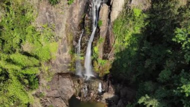 Tam Nang Şelalesi, Sri Phang-Nga Milli Parkı, Takuapa Bölgesi, Phang-Nga, Tayland.