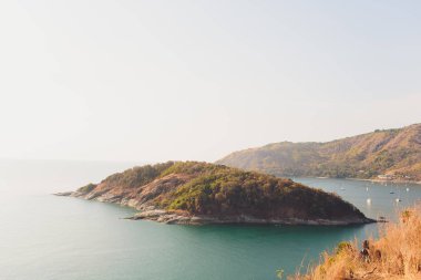 Alacakaranlık gökyüzü Phuket, Tayland, Phromthep cape bakış açısı.