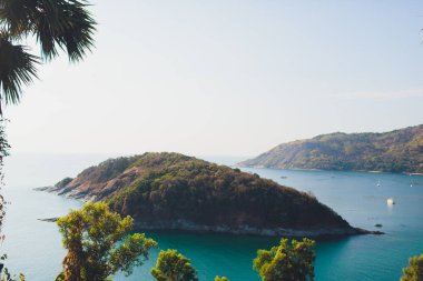 Alacakaranlık gökyüzü Phuket, Tayland, Phromthep cape bakış açısı.