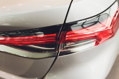 Projektör stop lambası modern ve zarif arabanın, Otomotiv bölümü kavramı kapatın.