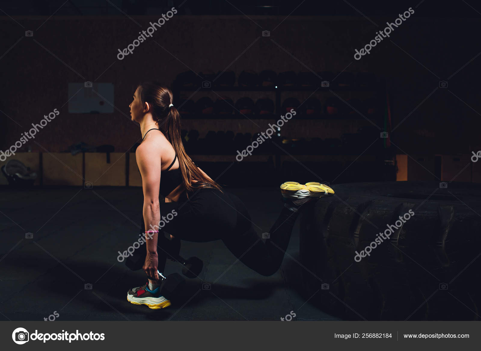 Sexy Athletic Girl Working Out In Gym. Sexy Beautiful Butt In Thong. Fitness  Woman Doing Exercise. Stock Photo, Picture and Royalty Free Image. Image  79933050.