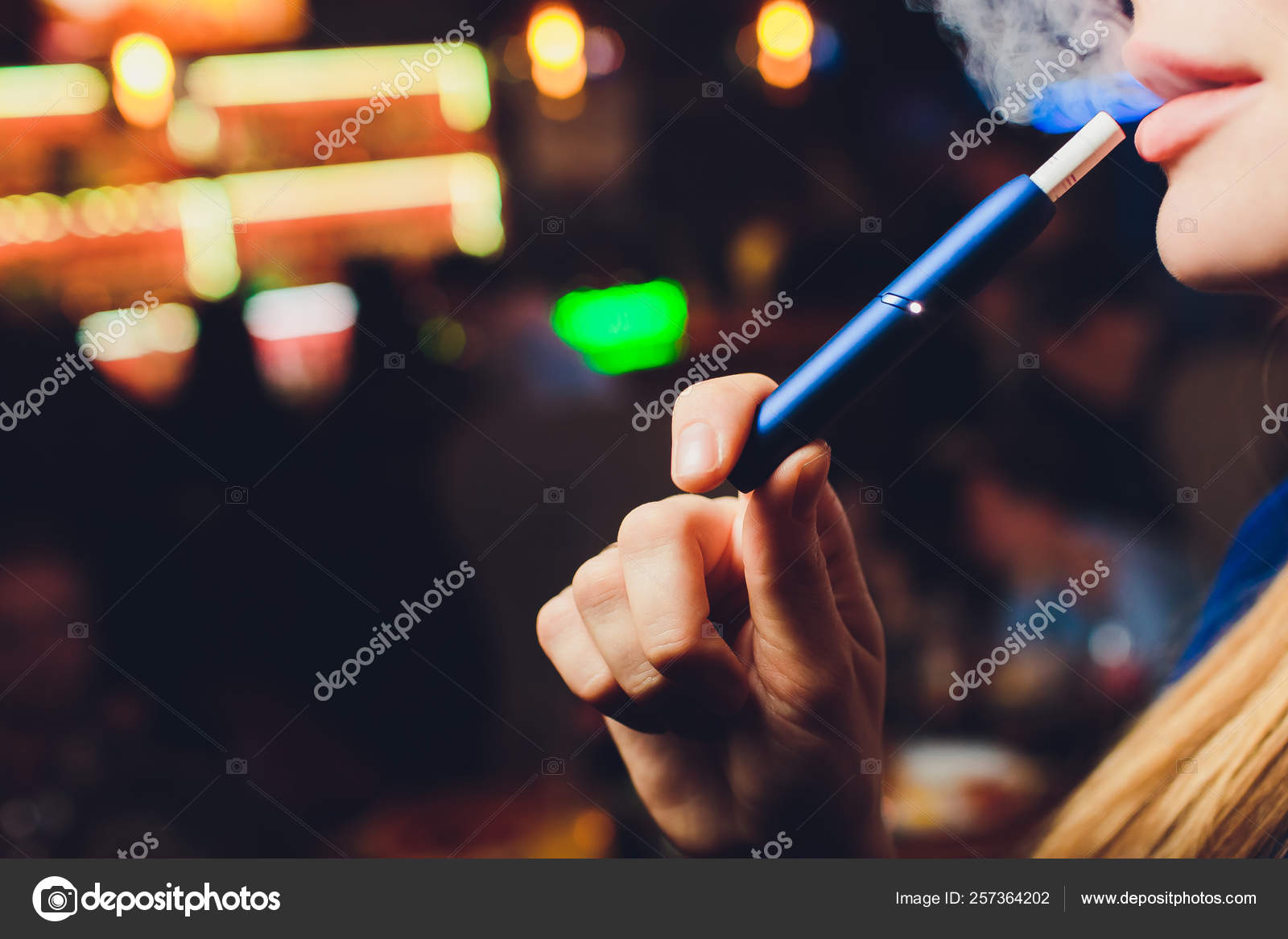 Colored Cigarettes Smoke