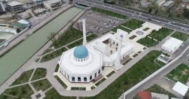 Özbekistan Taşkent Küçük büyük mescidi Aerial cityscape.