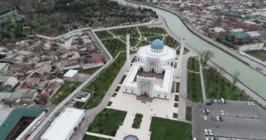Özbekistan Taşkent Küçük büyük mescidi Aerial cityscape.