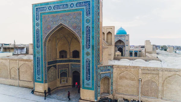 The wonderful inside of the Kalon mosque Bukhara, Uzbekistan. UNESCO world Heritage. — Stock Photo, Image