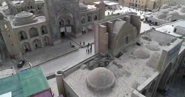 El maravilloso interior de la mezquita Kalon Bujará, Uzbekistán. Patrimonio de la Humanidad . — Vídeo de stock