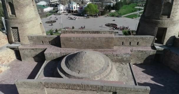 Blick auf seine Festung in Tadschikistan, Zentralasien. — Stockvideo