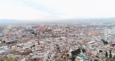 Tacik başkenti şehir manzarası - Duşanbe. Tacikistan, Orta Asya. modern tonlama