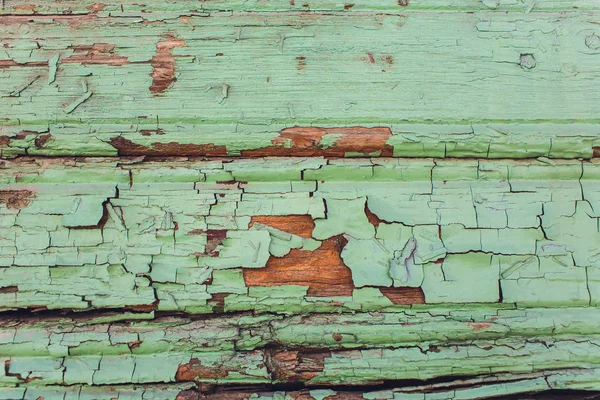 Texture de planches vertes en bois, mur de grange lumineux, style rustique . — Photo