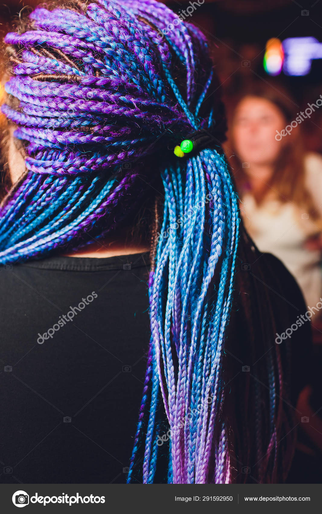Dreadlocks African Pigtails On A White Background Weaves A Master
