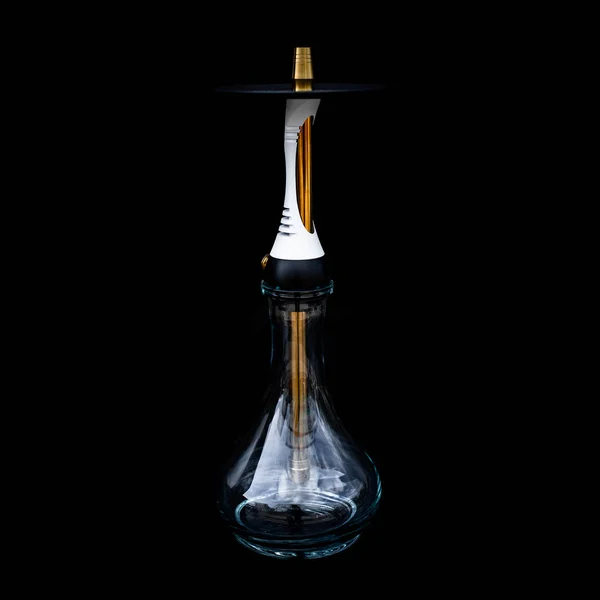 Část Hookah, moderní design, na černém pozadí. — Stock fotografie