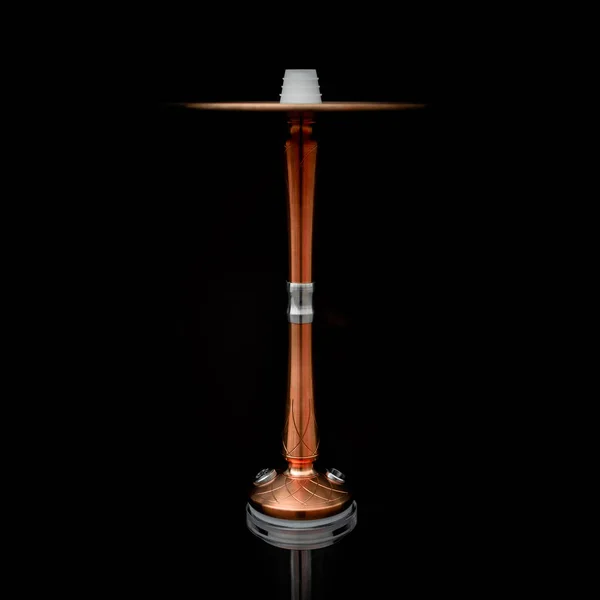 Část Hookah, moderní design, na černém pozadí. — Stock fotografie