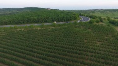 Gün batımında şehrin kapıları hava atış. Mavi gökyüzü bulutlu. Kişinev, Moldova.