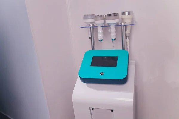 Modern technology medical health and beauty treatment with electrostimulation EMS slimming machine.