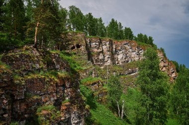 Bashkortostan Cumhuriyeti, nehirler, yaz İdrisovskaya mağarası.