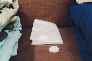 Boşluk koruyucu, hava emen mühür torbası, vakumlu giysi depolama sıkıştırılmış paket.
