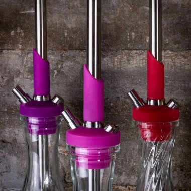 Nargile 'nin bir parçası, modern tasarım, arka planda.